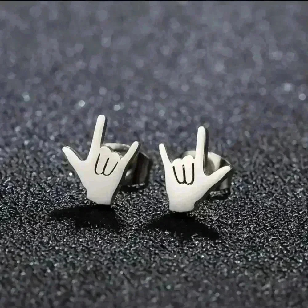 I love you sign language hot earring